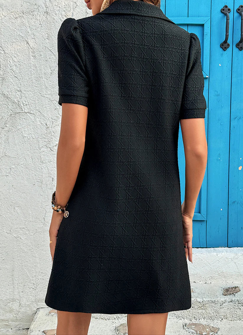 1/4 Zip Textured Dress