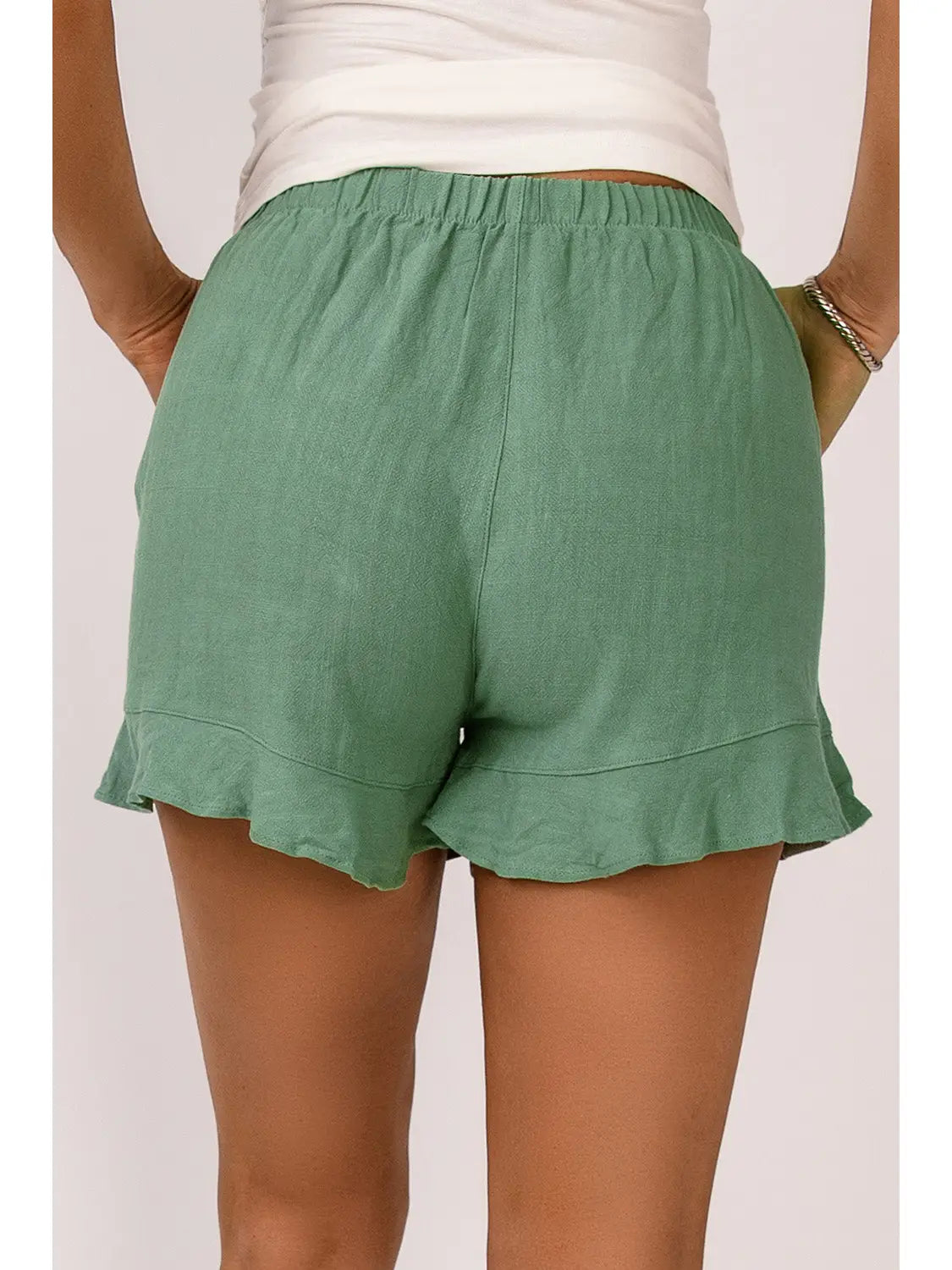 Ruffle Pocketed Shorts