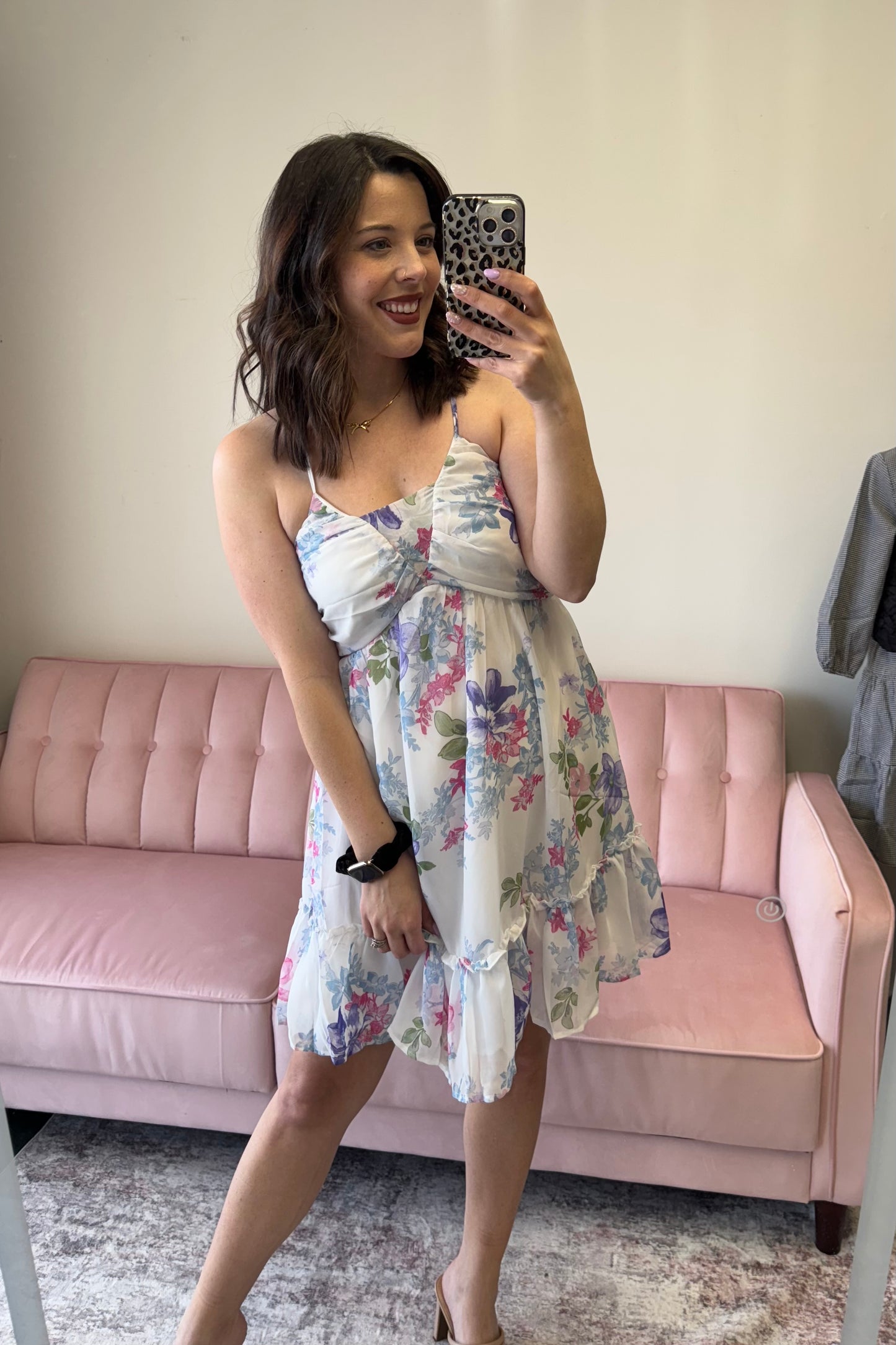 Criss Cross Floral Dress