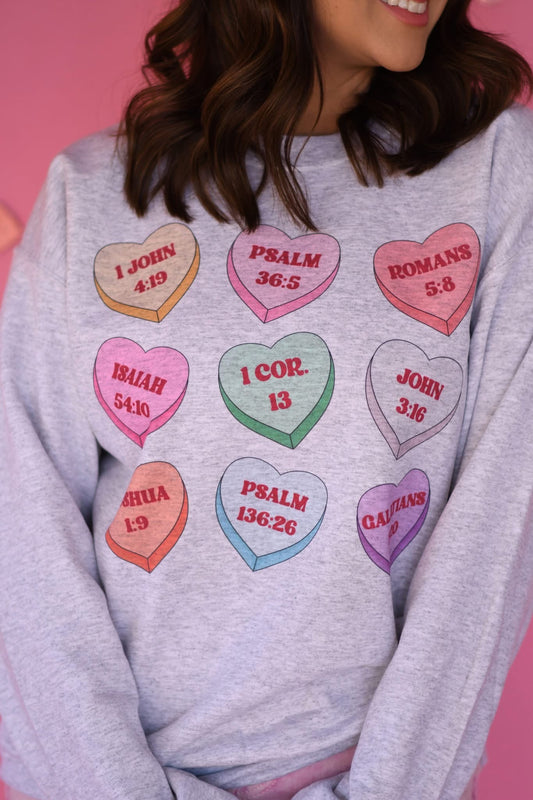 Candy Hearts Bible Verses TEE