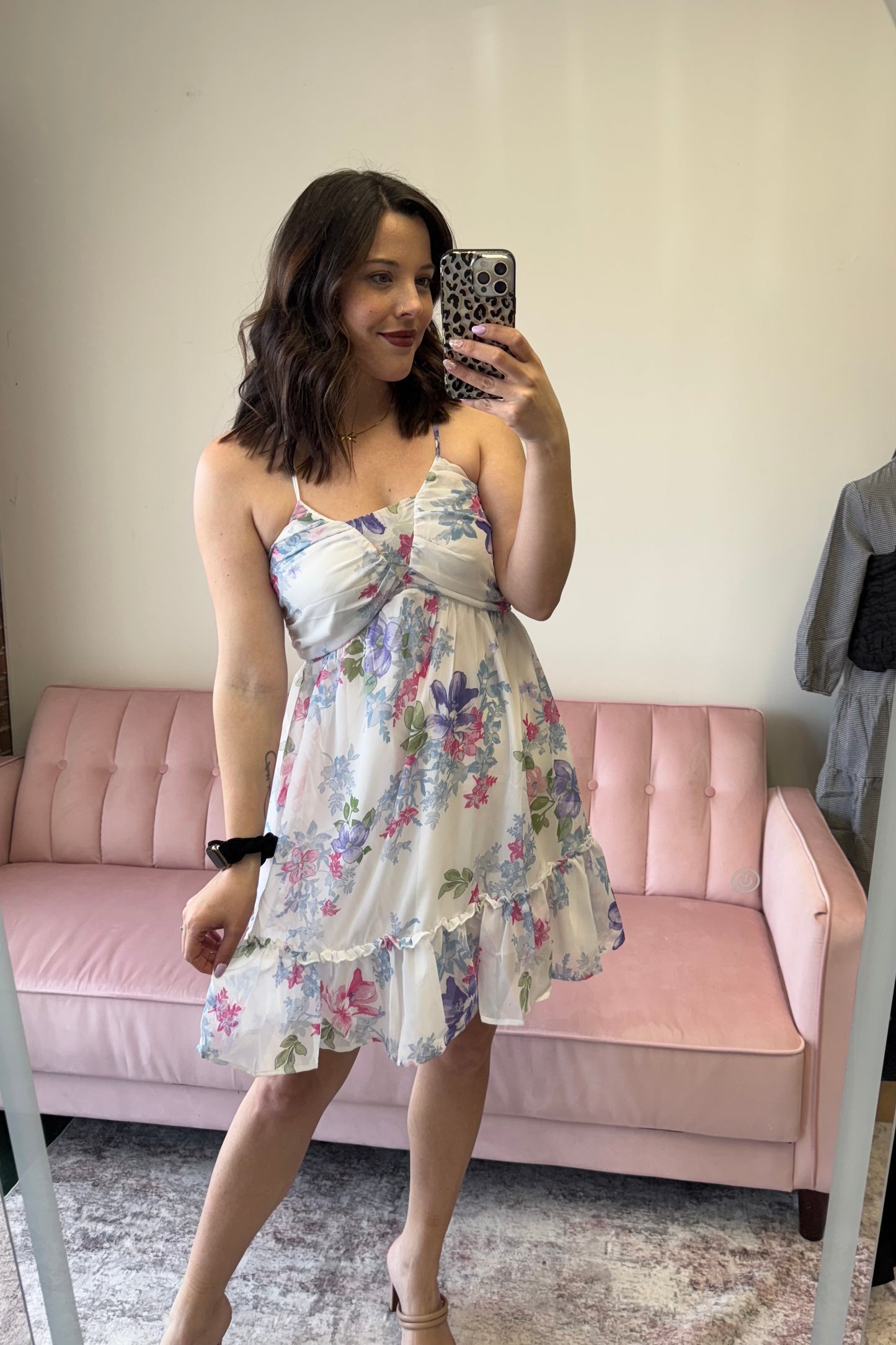 Criss Cross Floral Dress