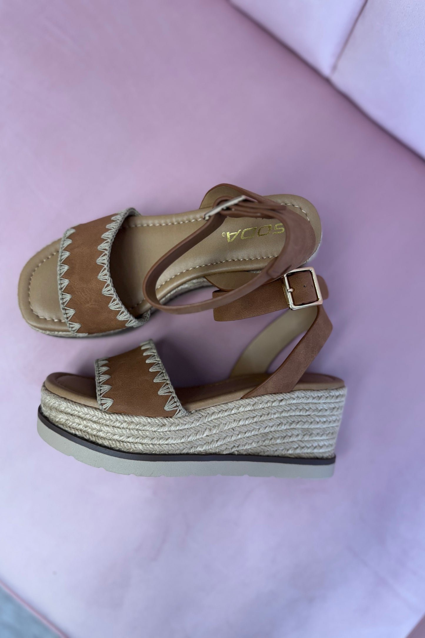 Tessa Tan Platform Wedge Sandal