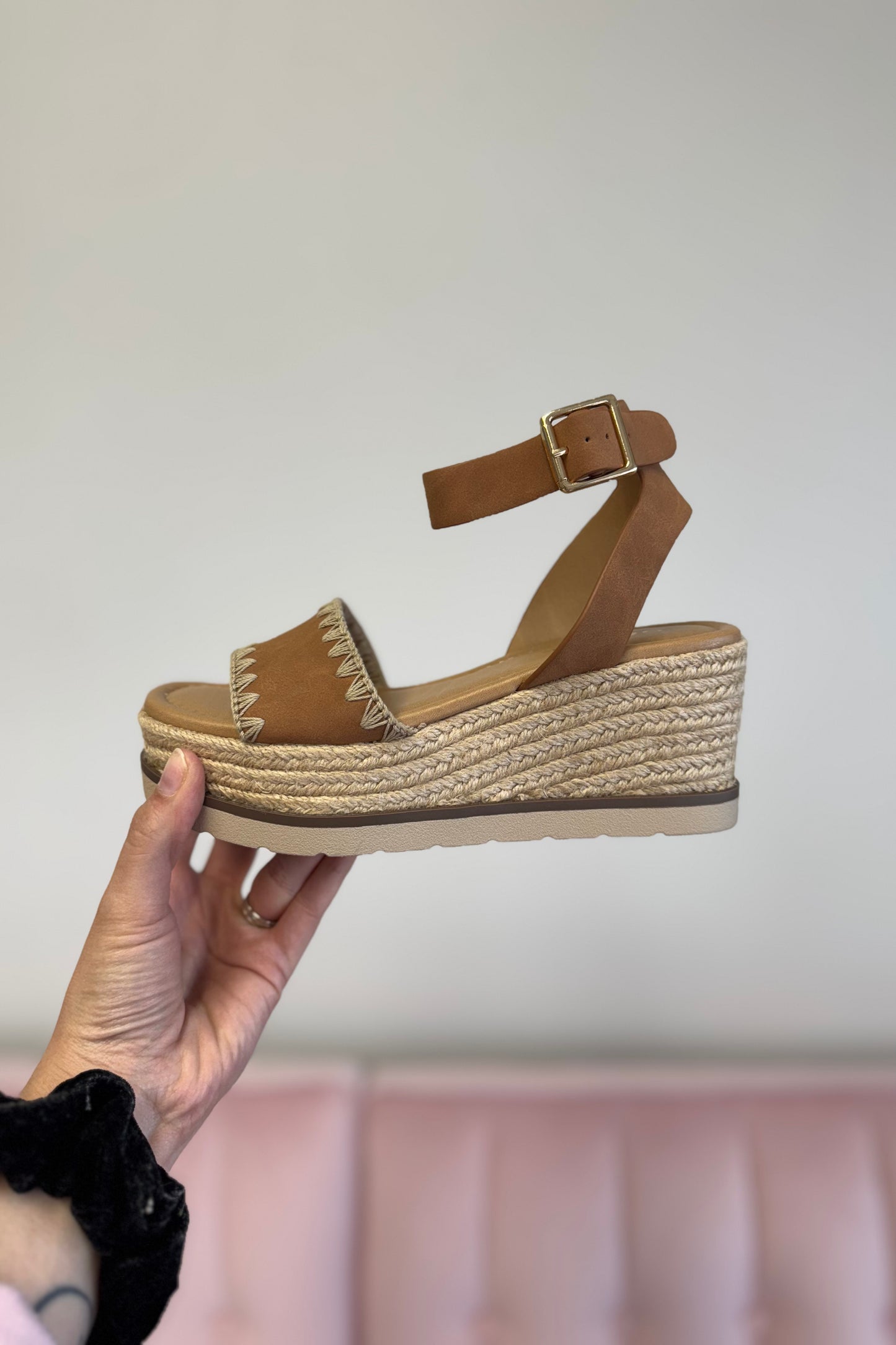 Tessa Tan Platform Wedge Sandal