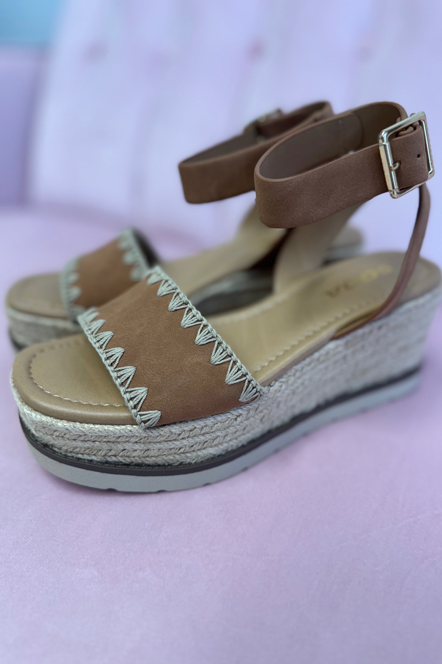 Tessa Tan Platform Wedge Sandal