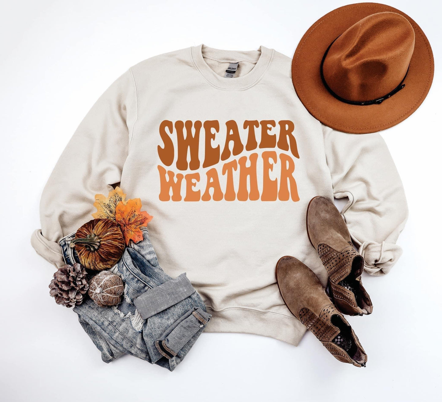 Sweater Weather TAN Sweatshirt