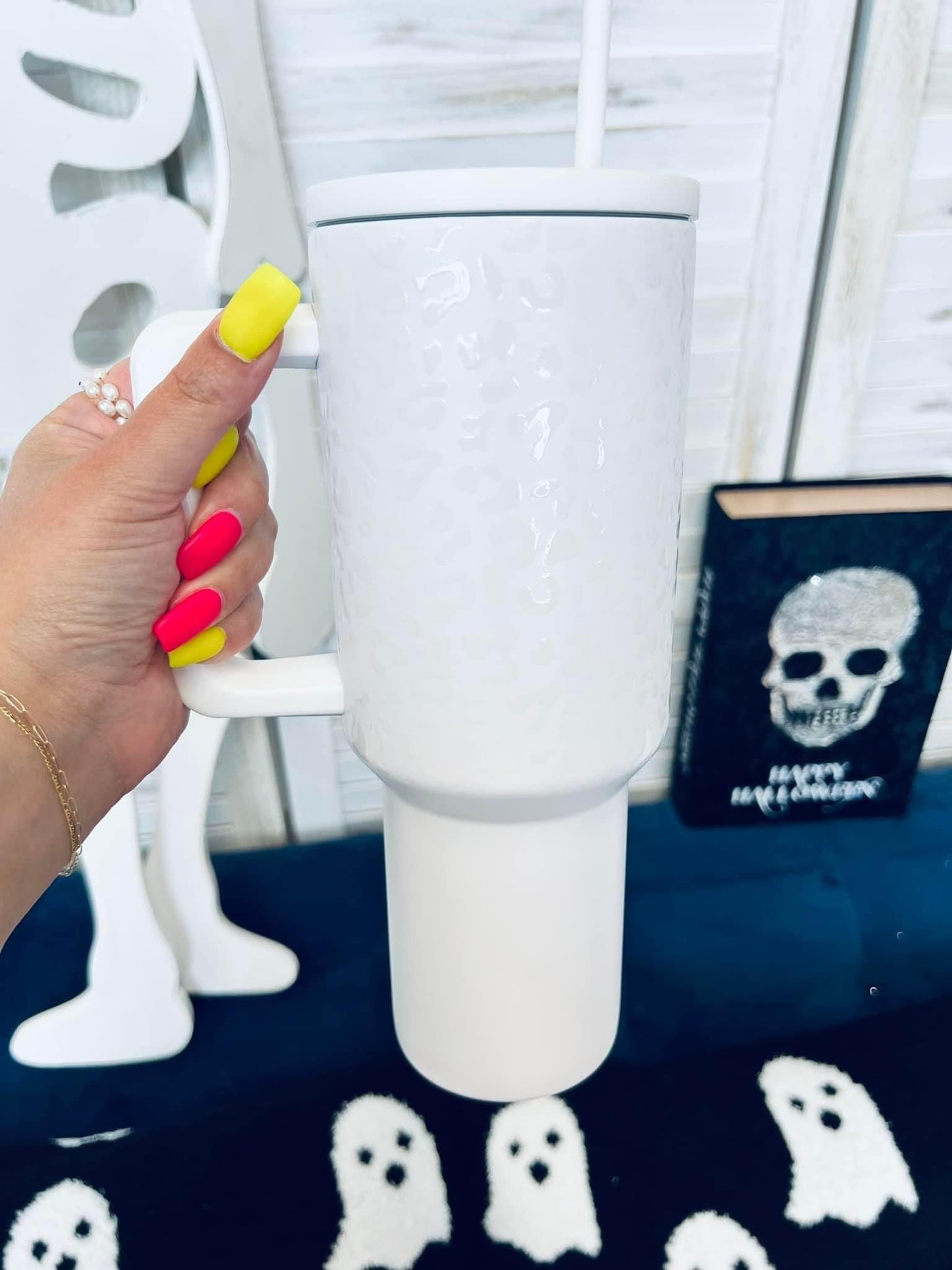 Spill-Proof Leopard Tumbler