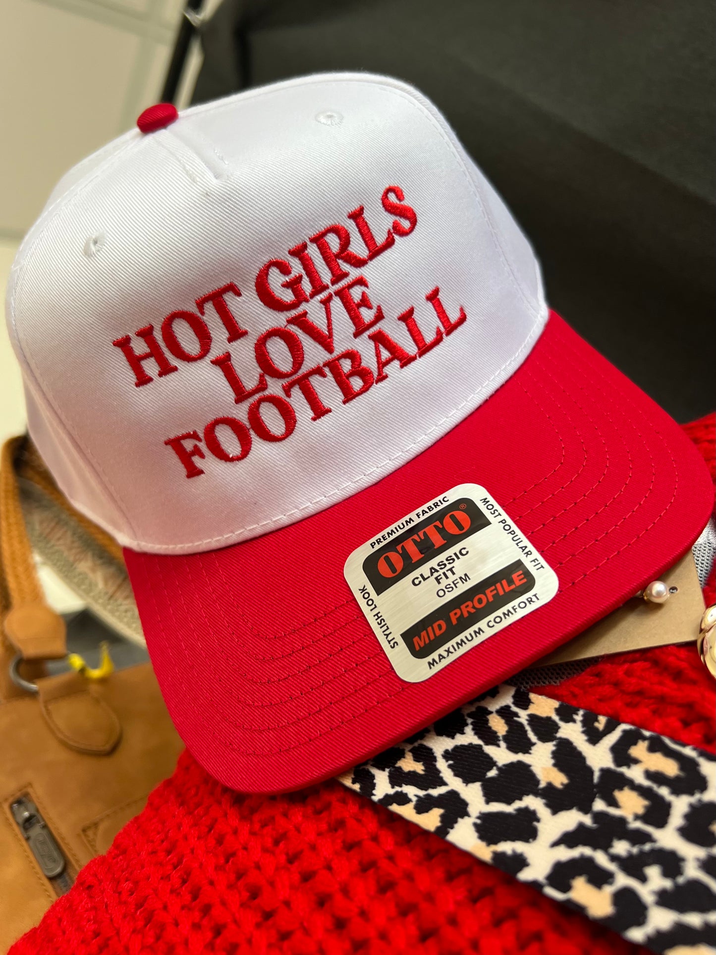 "Hot Girls Love Football" Hat