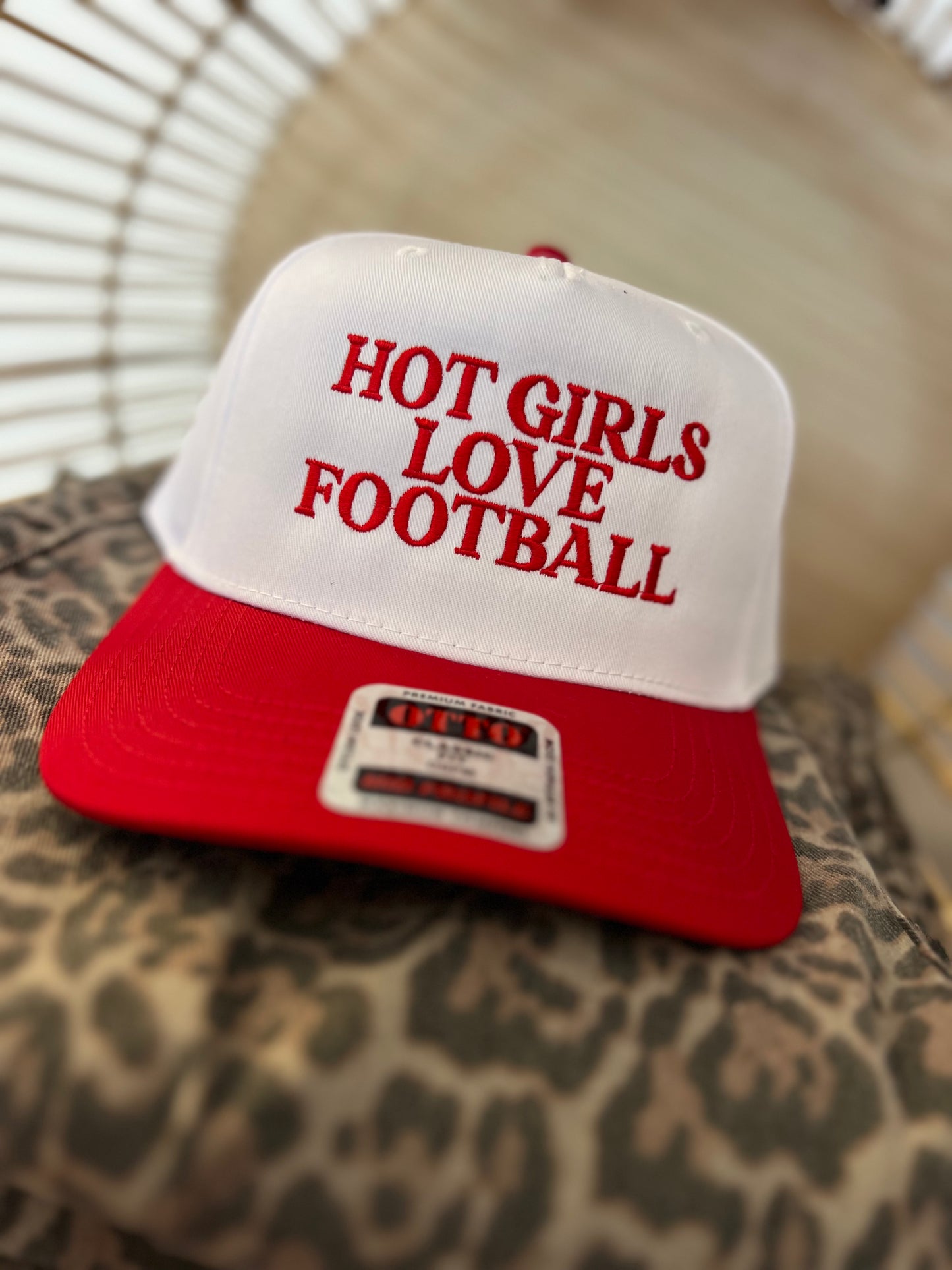 "Hot Girls Love Football" Hat