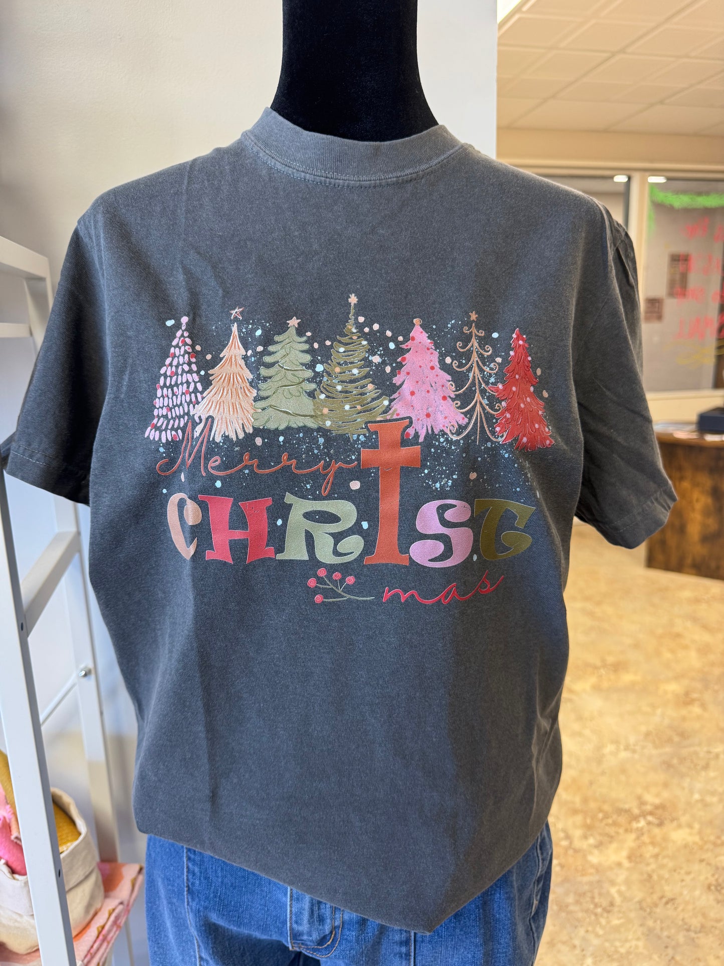Comfort Colors-Merry CHRISTmas Tee