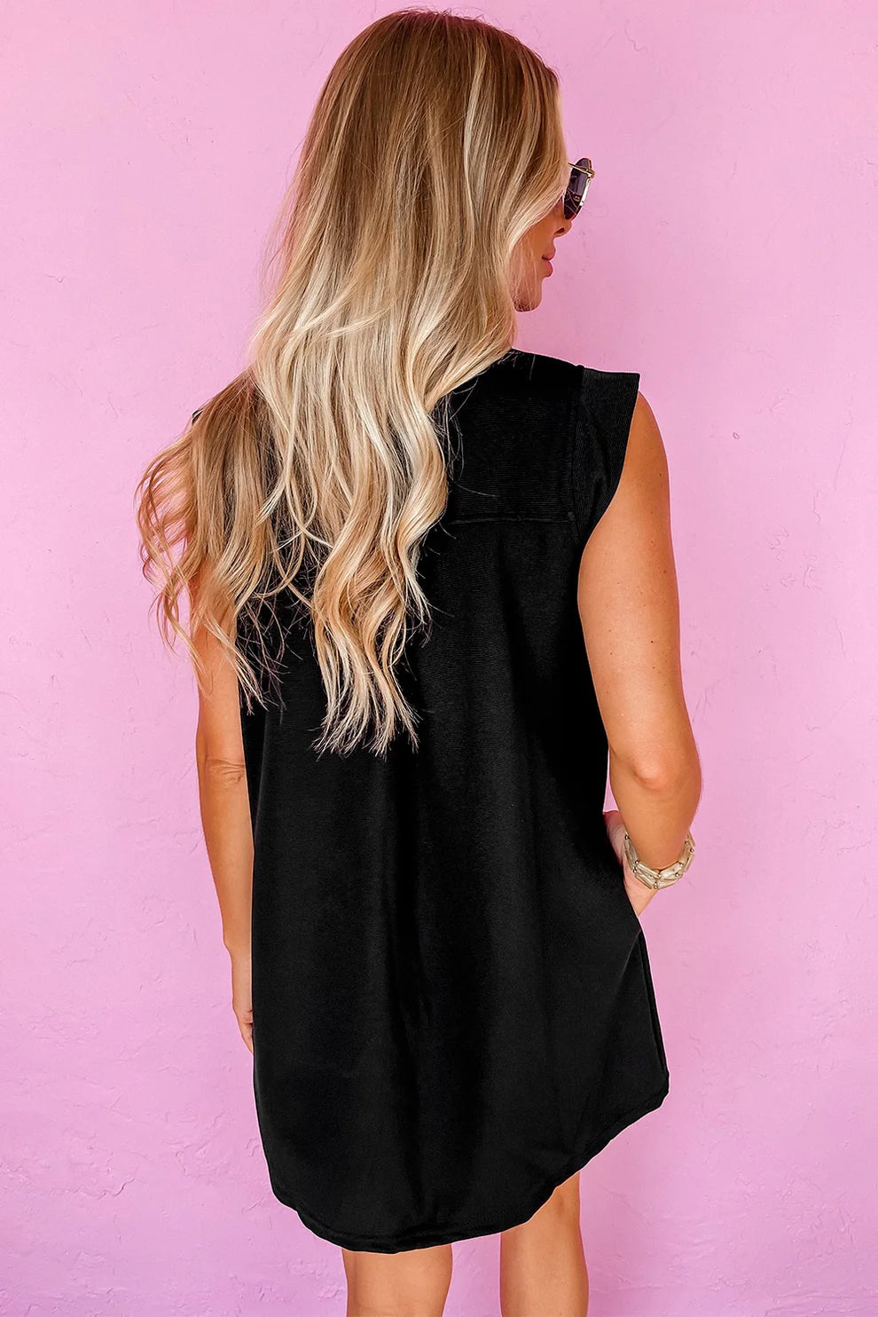 Sleeveless V-Neck Dress