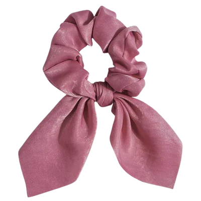 Velvet Satin Bunny Scrunchie