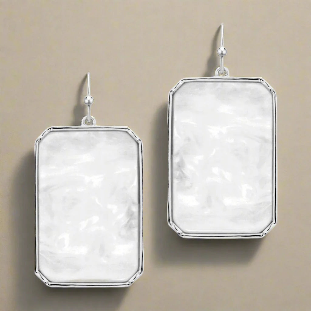 Mirrored Rectangle Earrings