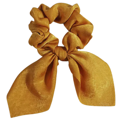 Velvet Satin Bunny Scrunchie