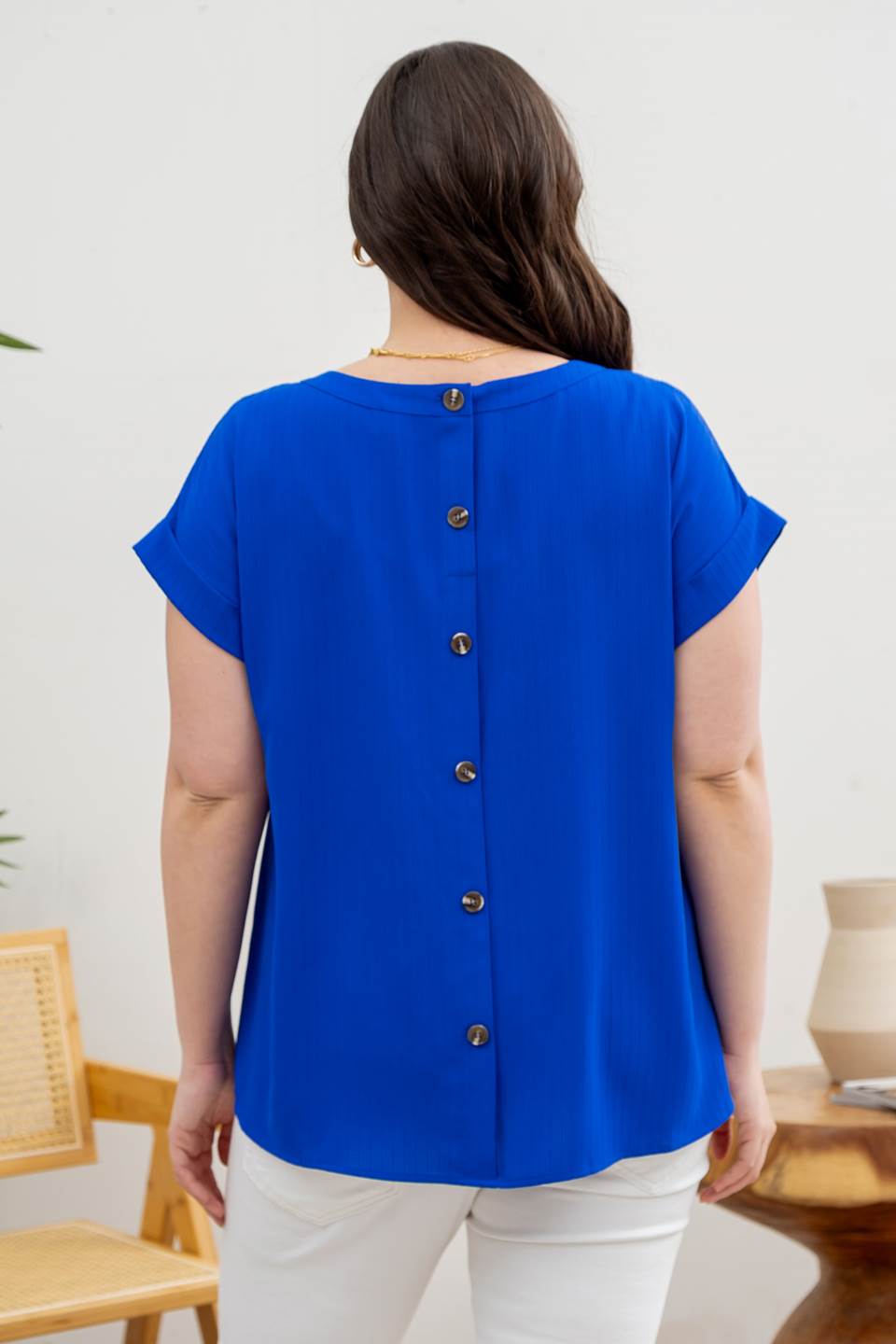 Floral Eyelet Lace Trim Top