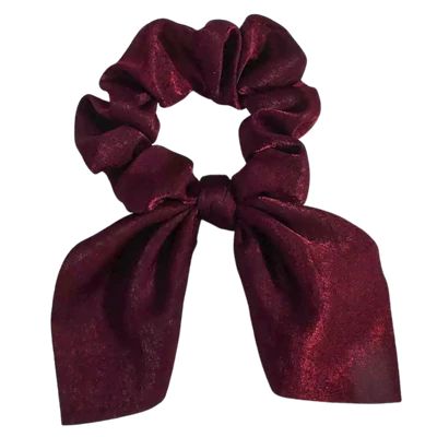 Velvet Satin Bunny Scrunchie