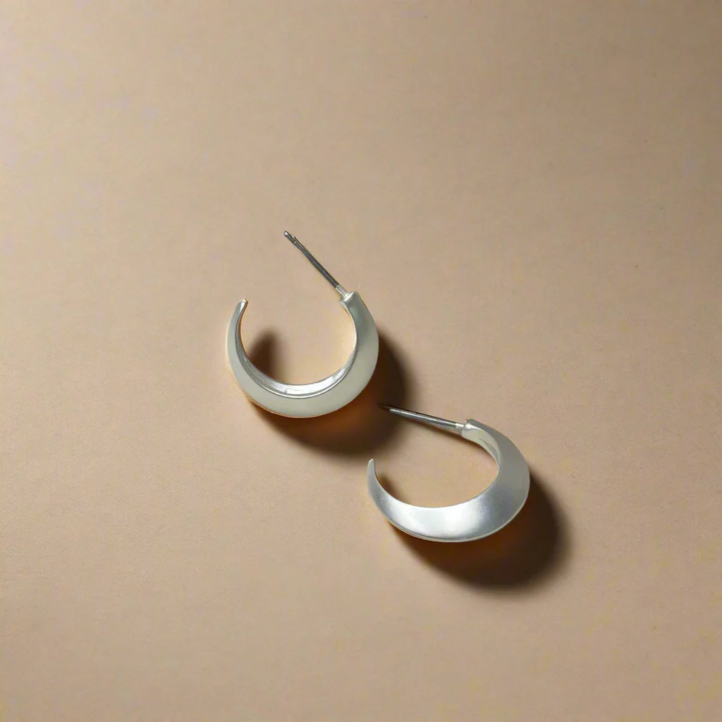 Crescent Hoop Earring