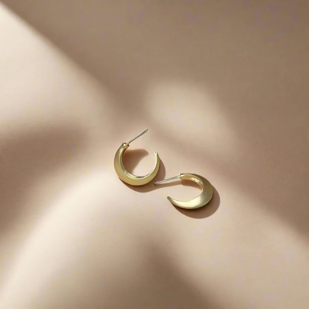 Crescent Hoop Earring