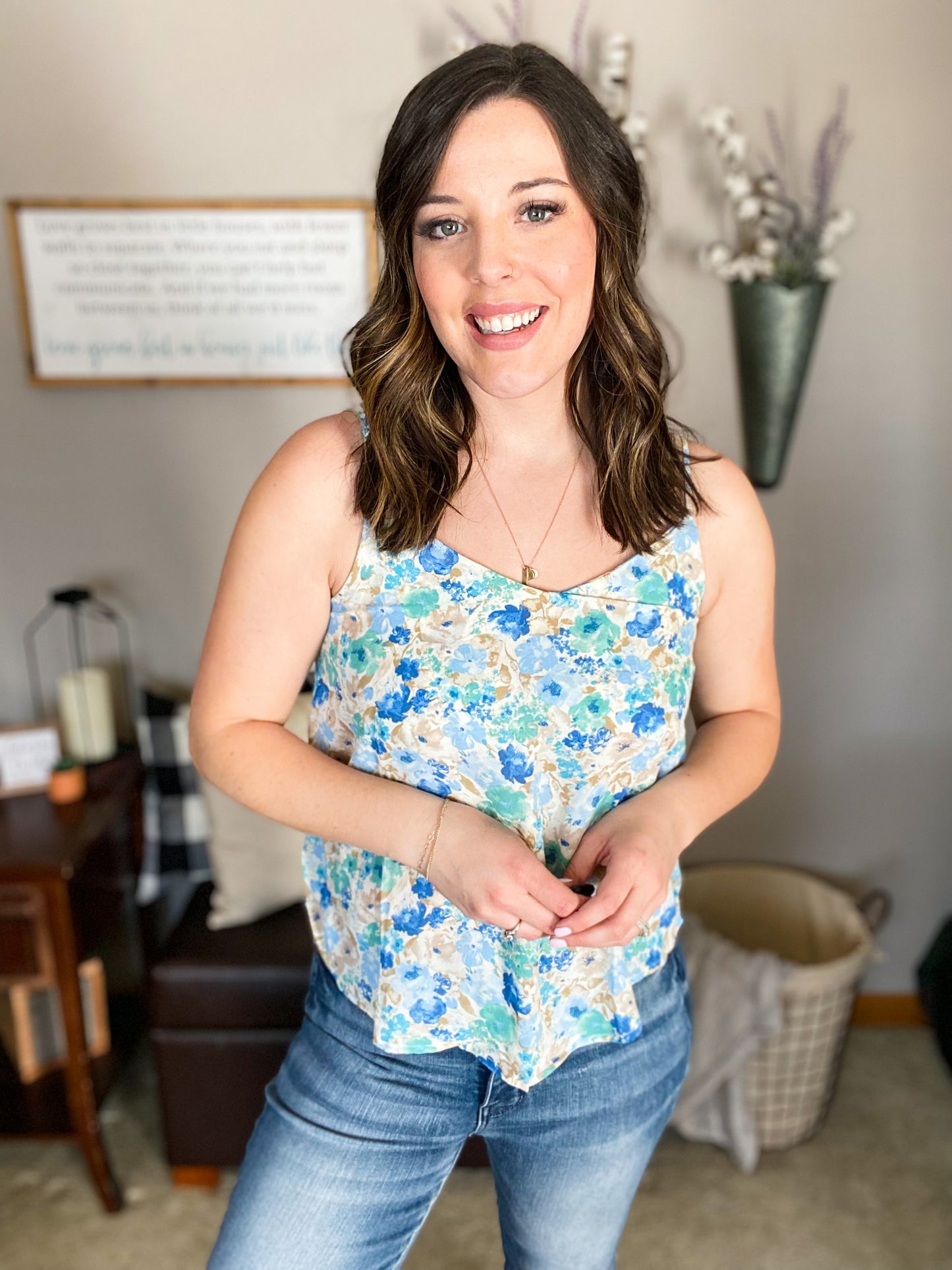 Multi Floral Tank