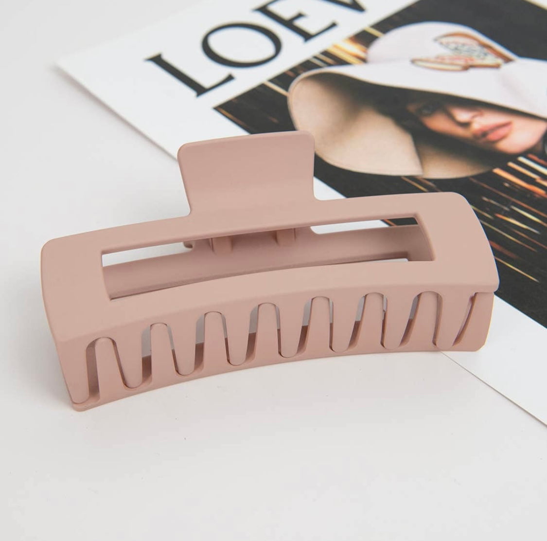 Large Matte Hair Claw Clip