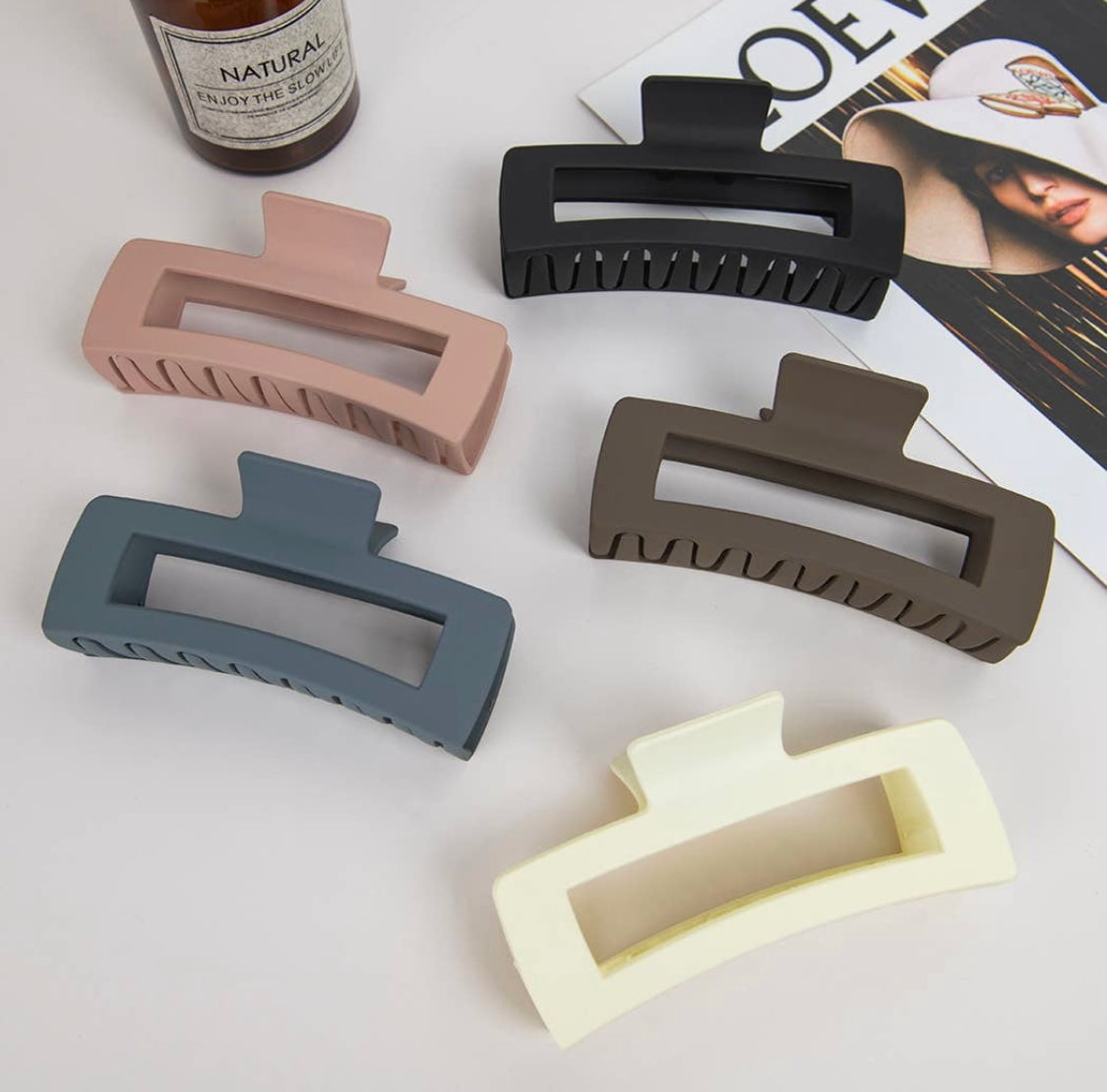 Large Matte Hair Claw Clip