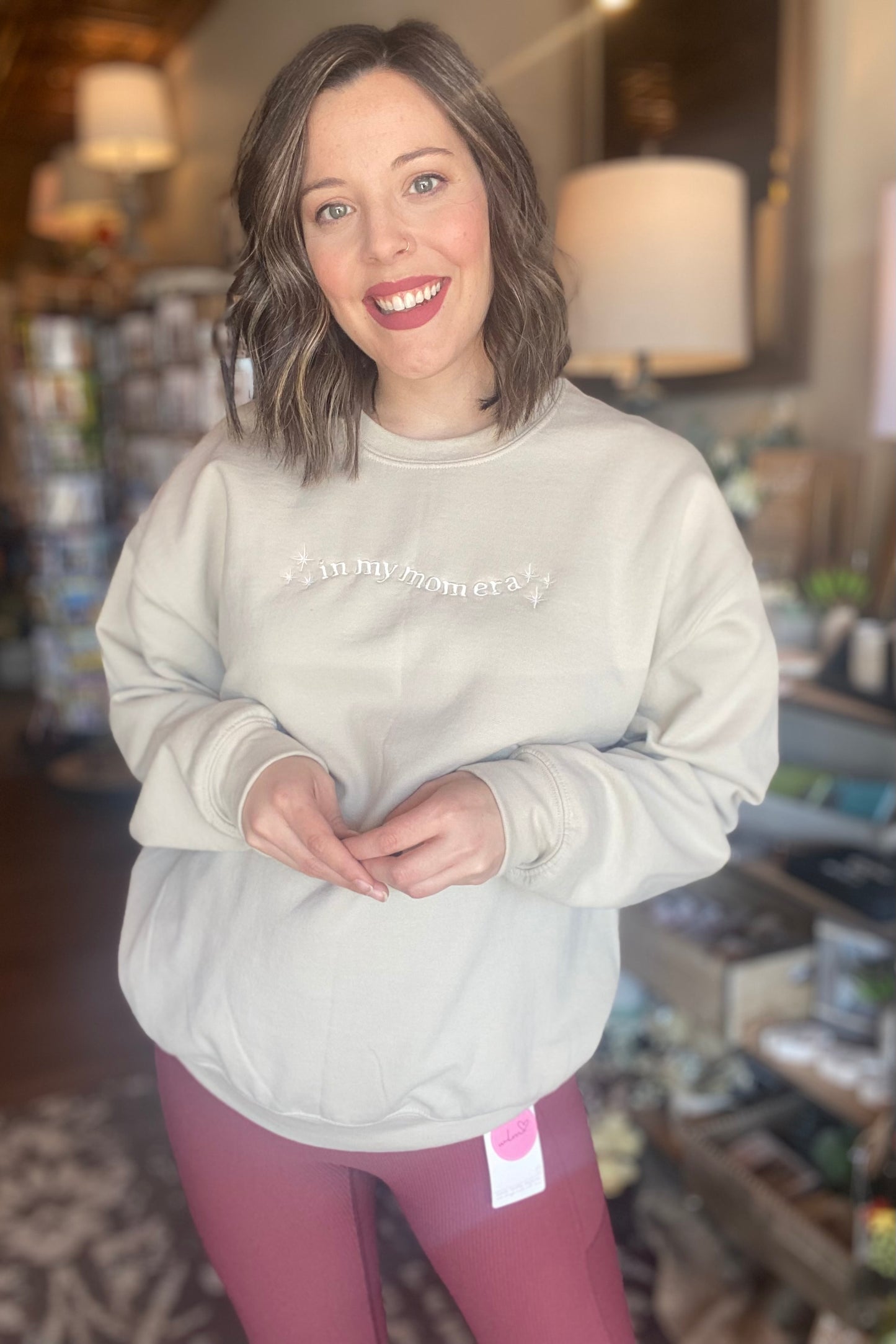 "In my Mom Era" Embroidered Sweatshirt
