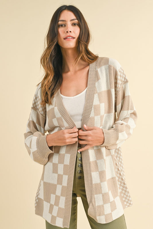 Checkerboard Cardigan