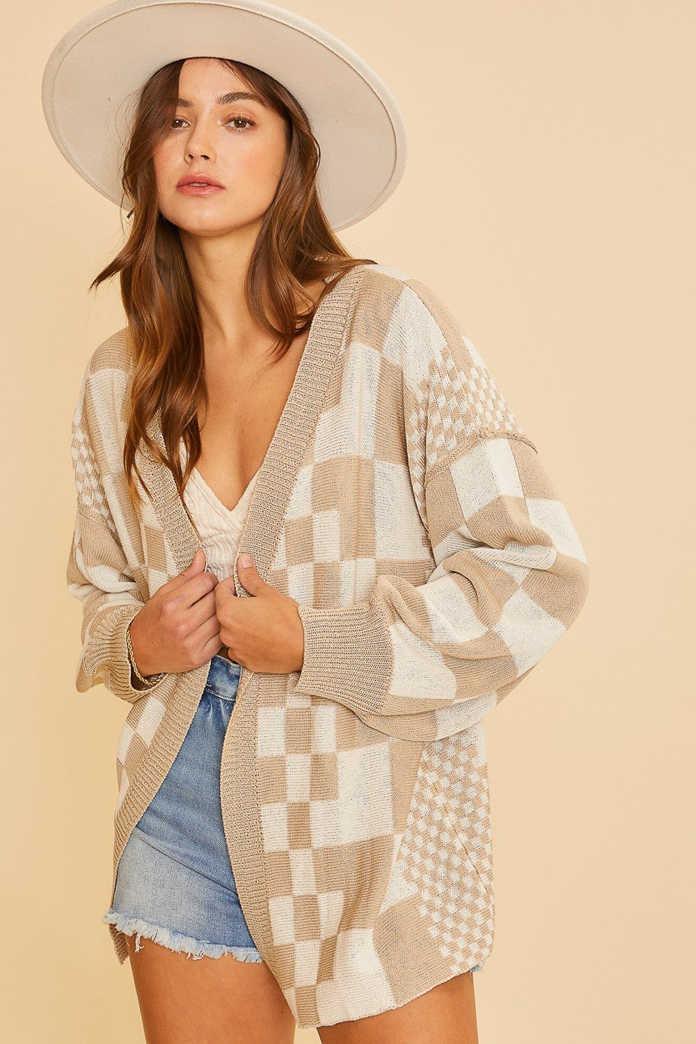 Checkerboard Cardigan