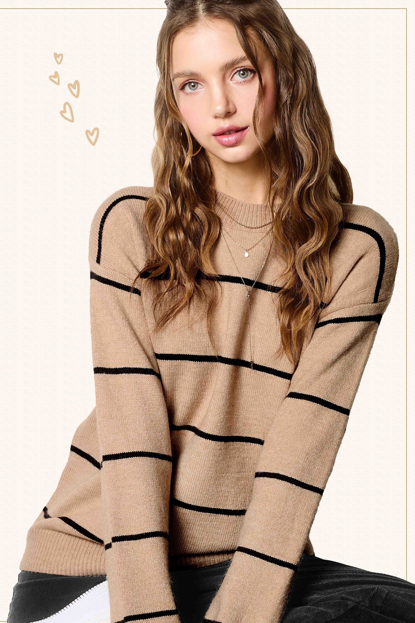 Loose Fit Striped Sweater