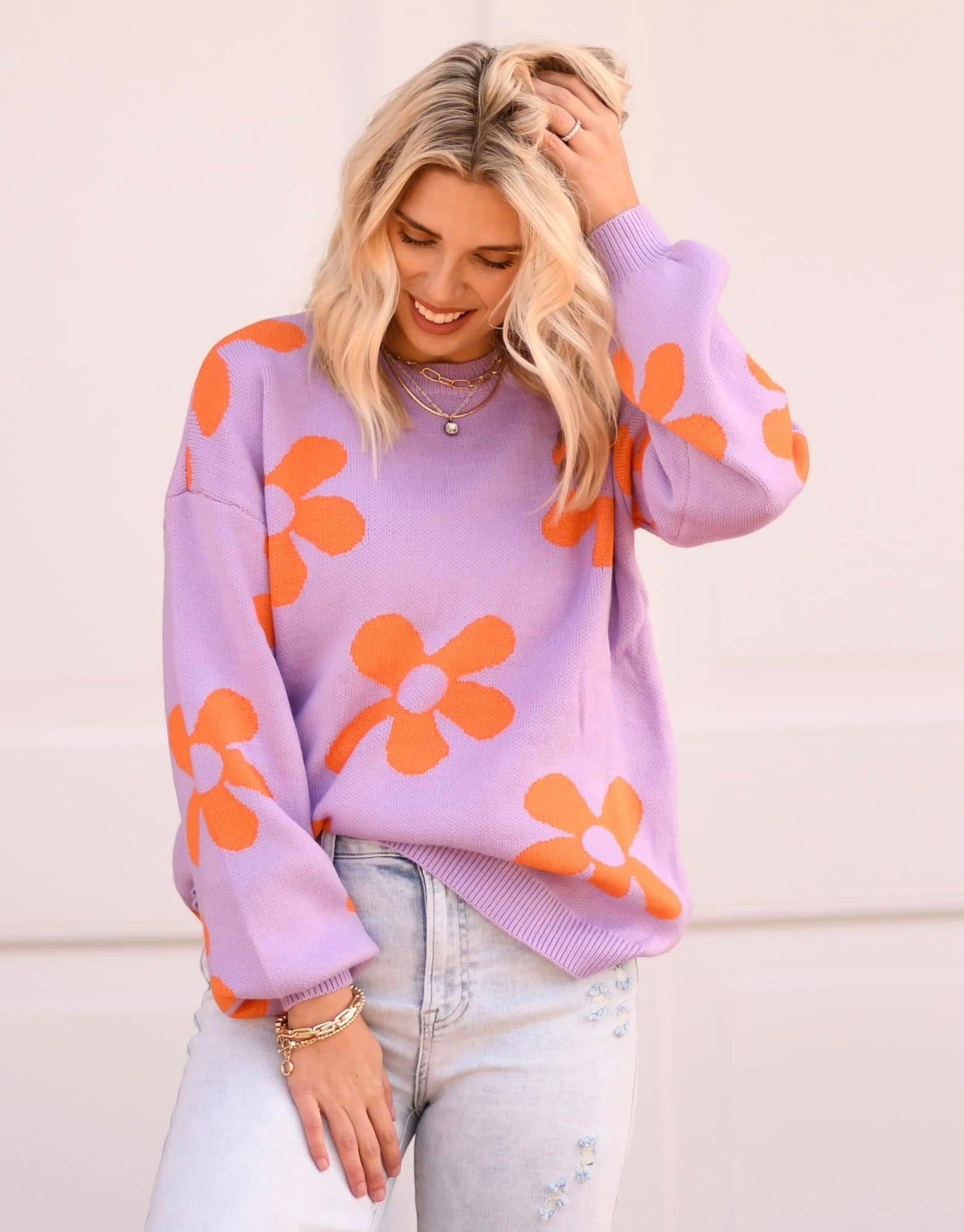 Gisela Groovy Floral Sweater