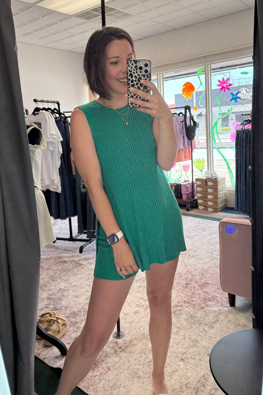 Comfy Knit Top & Shorts Set
