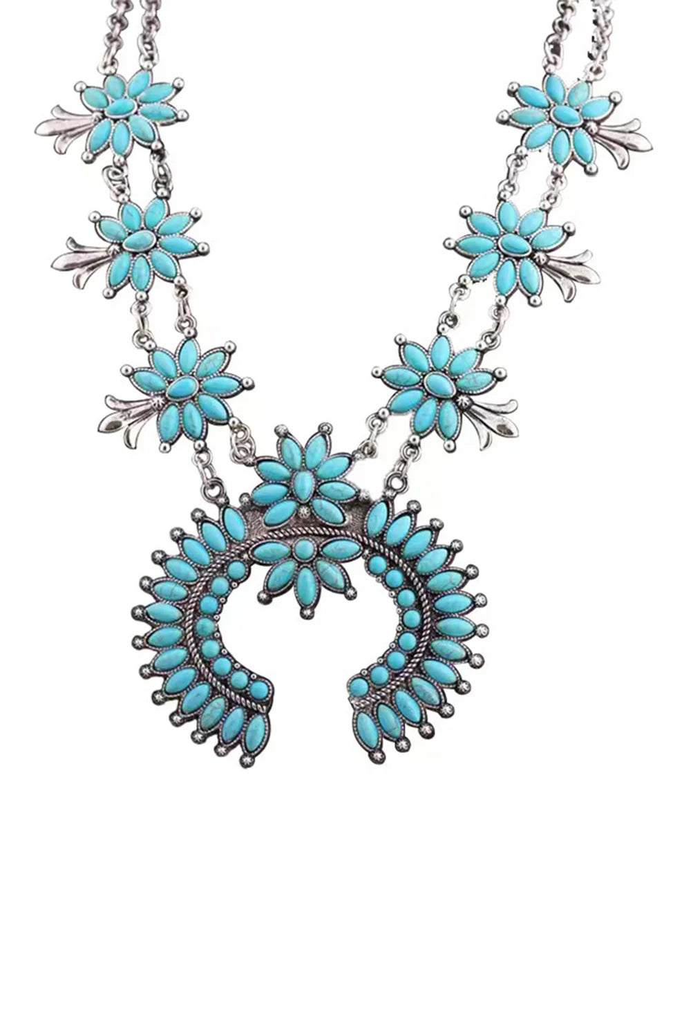 Turquoise Double Chain Necklace
