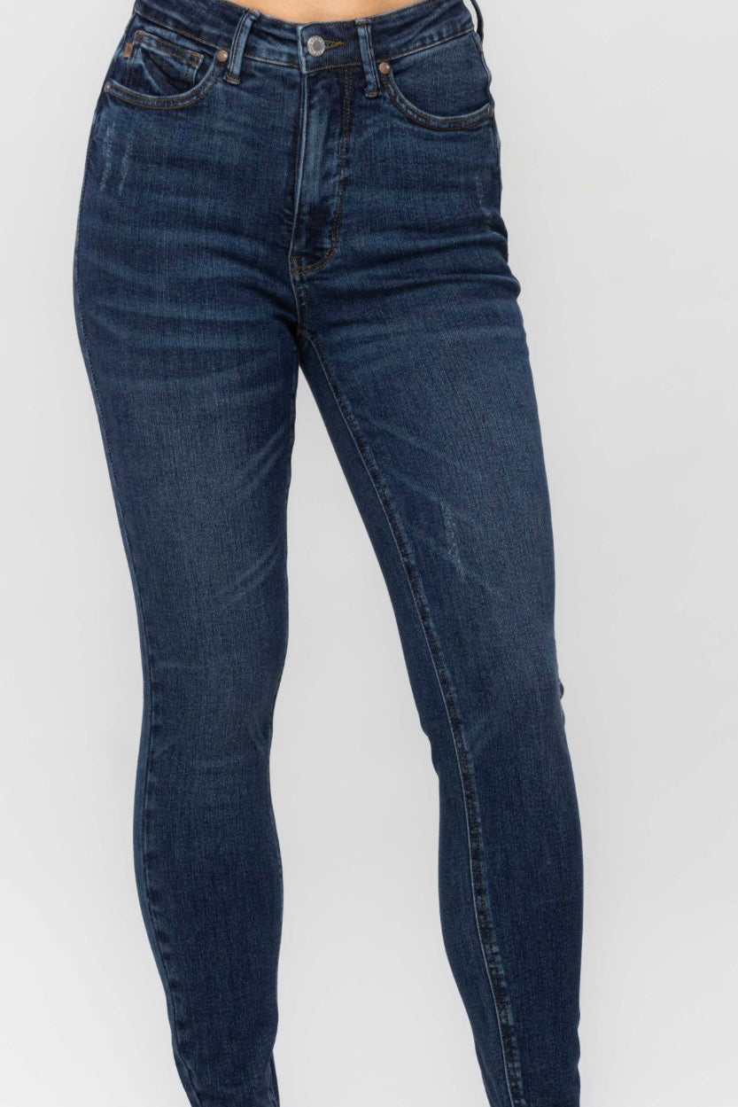 High-Waist TUMMY CONTROL Skinny Jean-Judy Blue