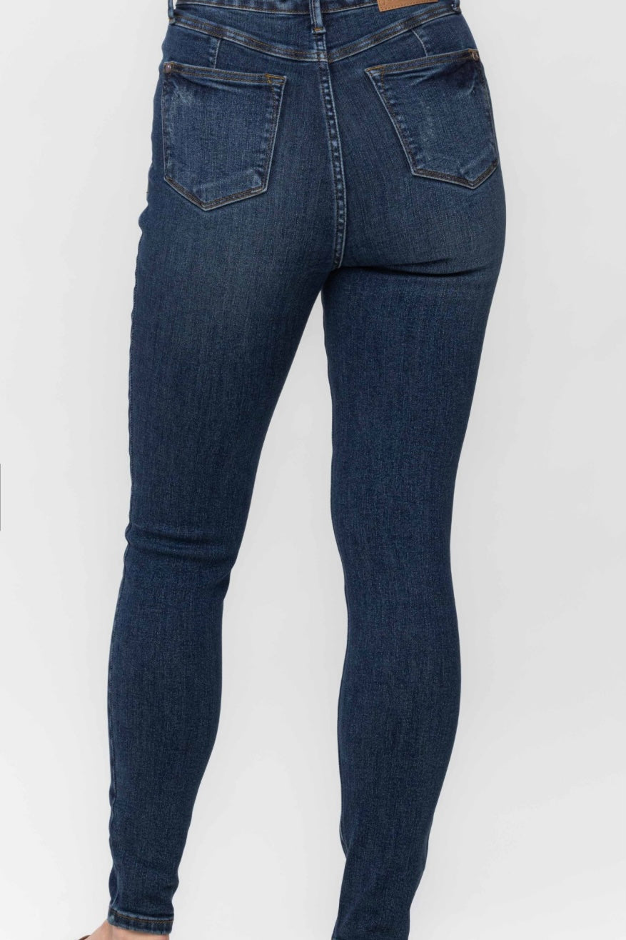 High-Waist TUMMY CONTROL Skinny Jean-Judy Blue