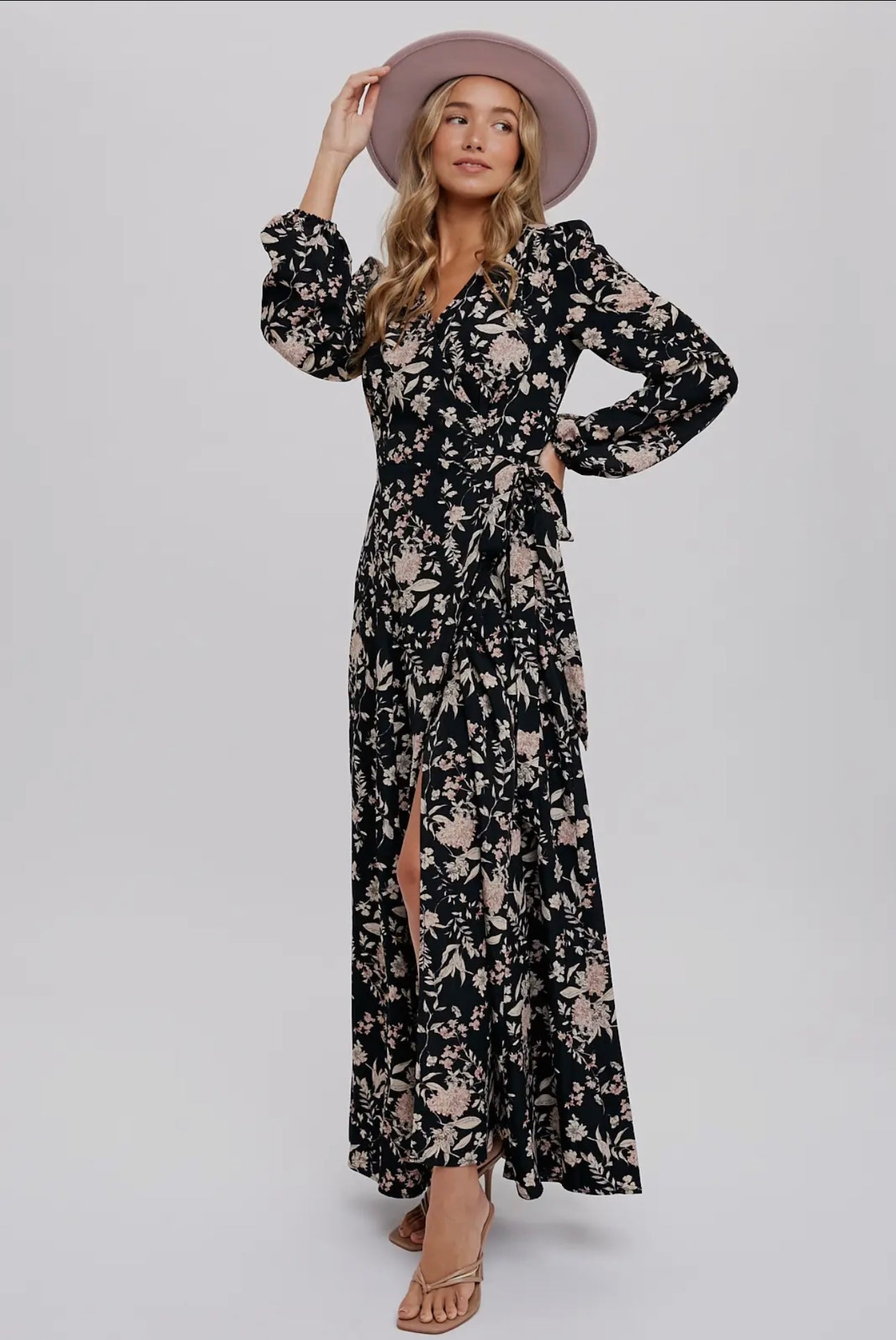 Adri Floral Wrap Dress