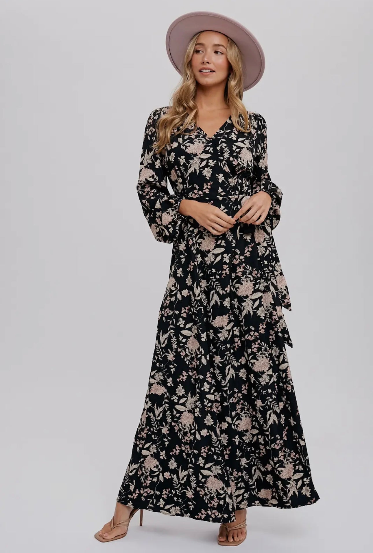 Adri Floral Wrap Dress