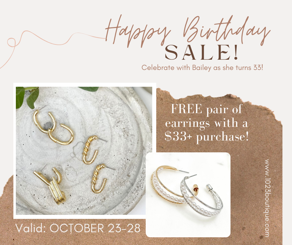 FREE Earrings with Purchase