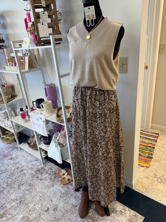 Floral Maxi Skirt
