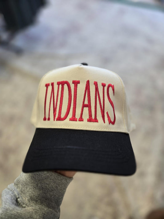 Two-Tone Embroidered Hats-BLACK