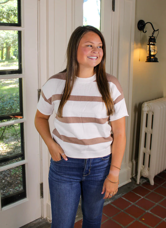 Striped Knitted Top