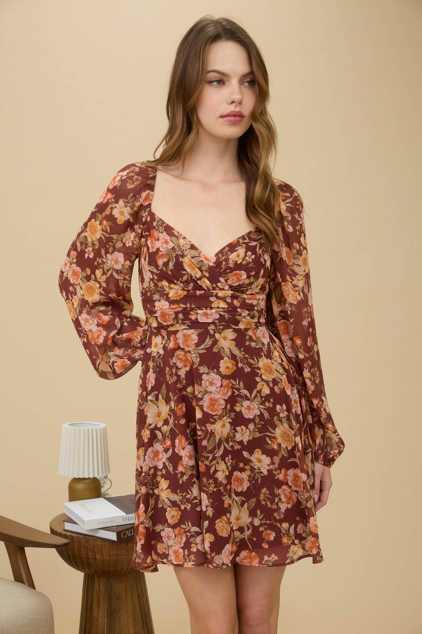 Floral Sweetheart Mini Dress