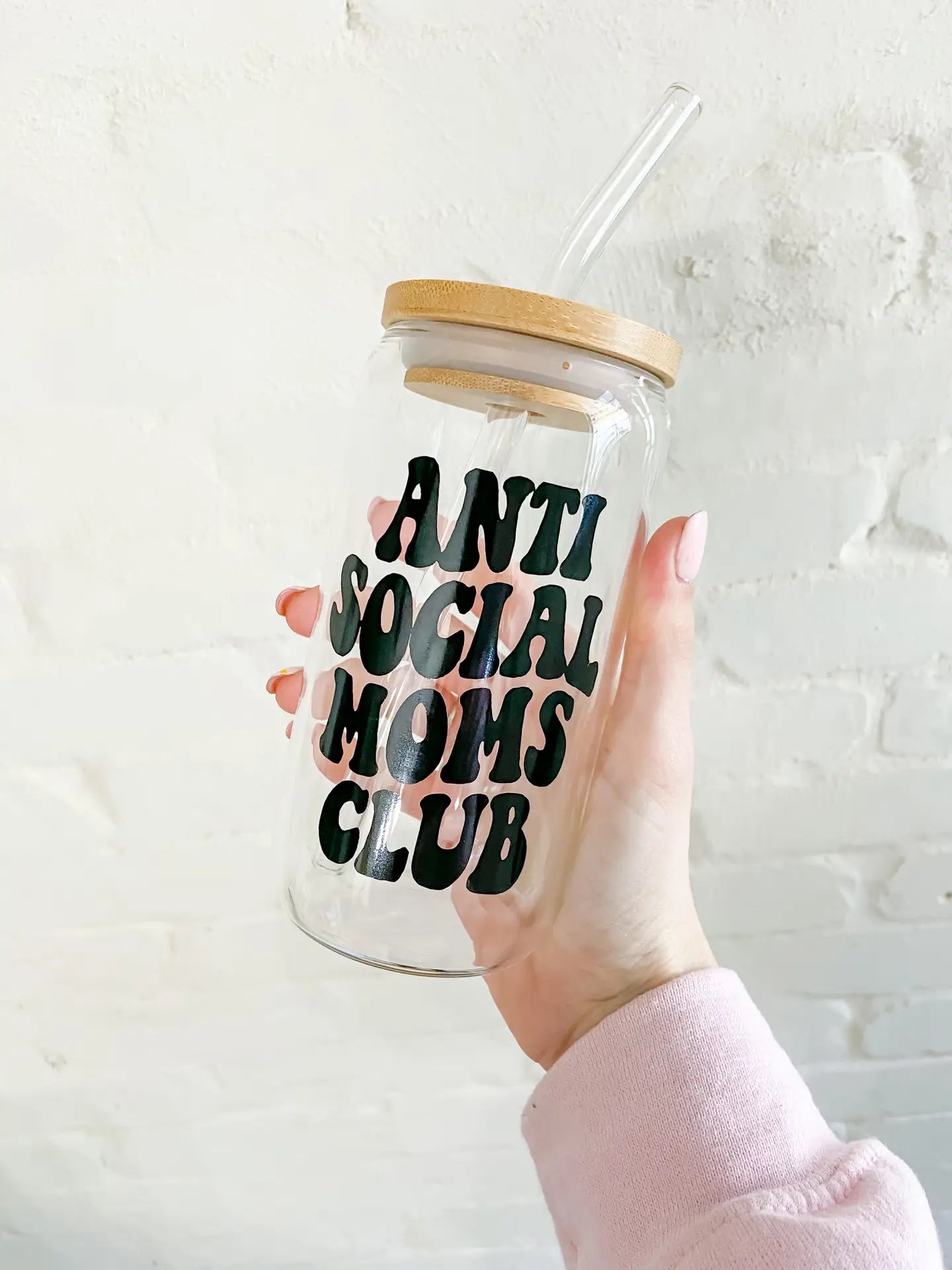"Anti Social Moms Club" Iced Coffee Cup