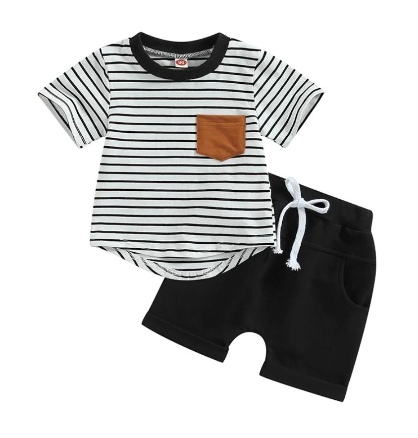 Striped Pocket Set