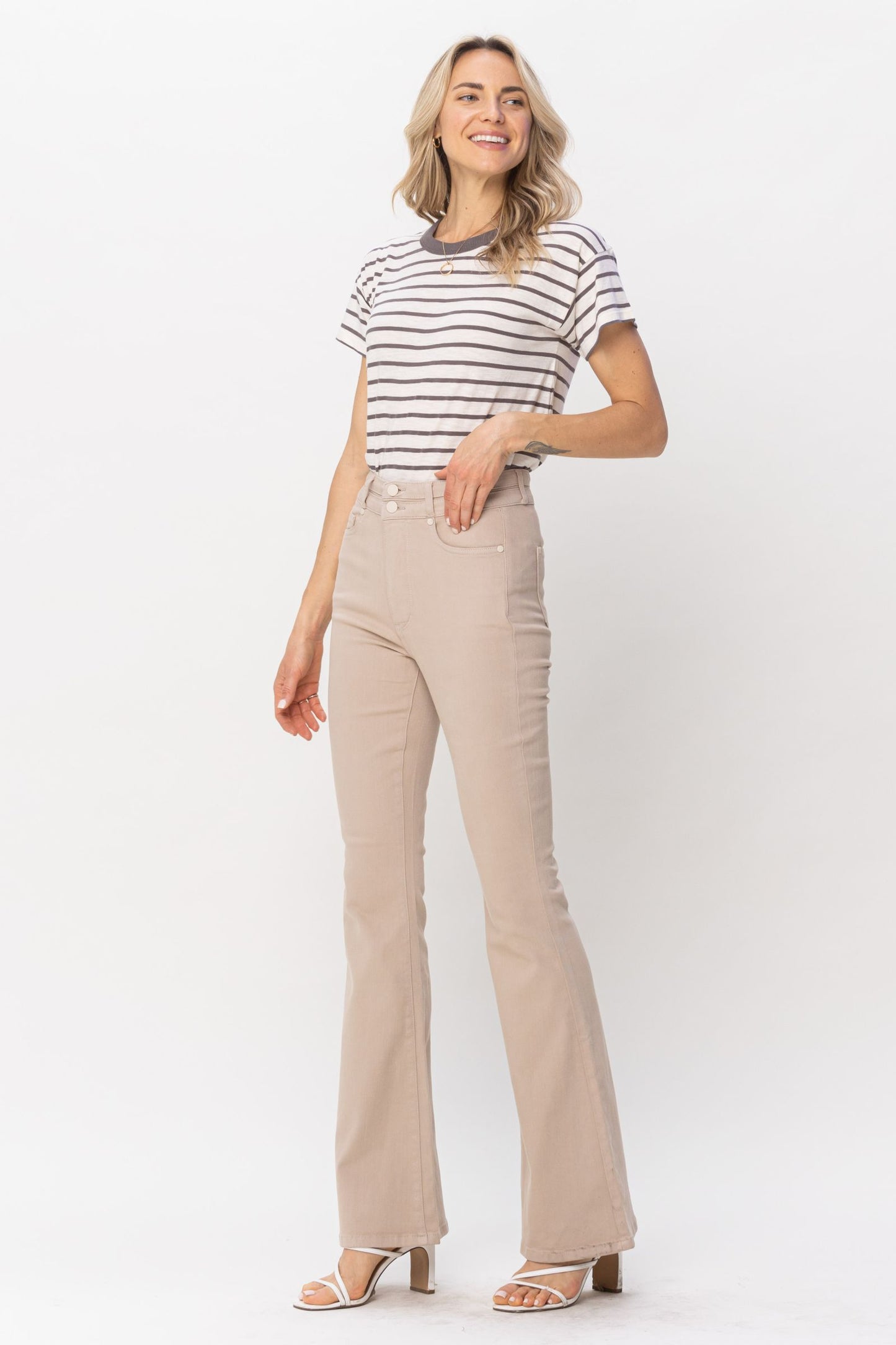 Judy Blue Khaki Control Top Jeans