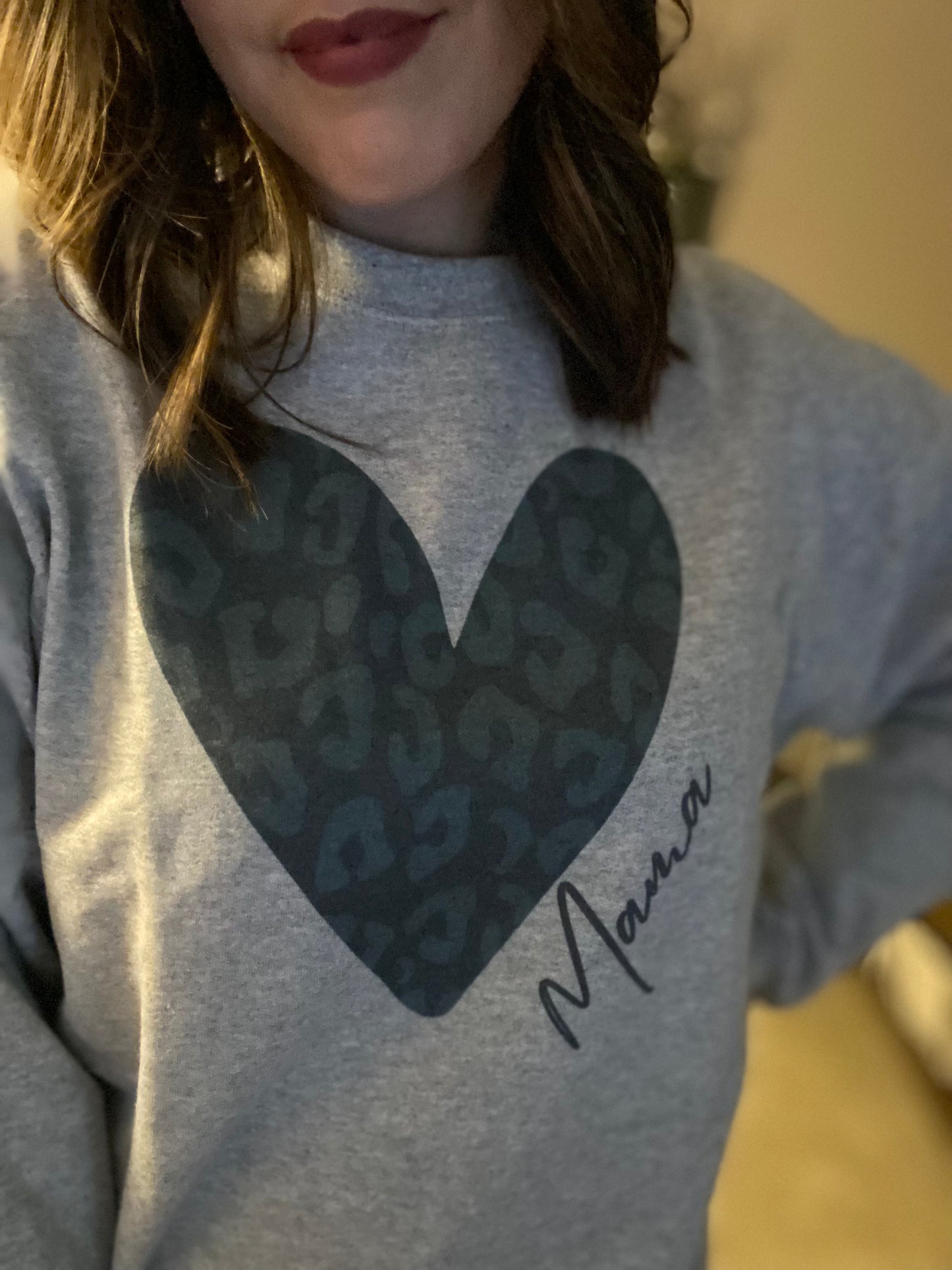 "Mama" Heart Sweatshirt